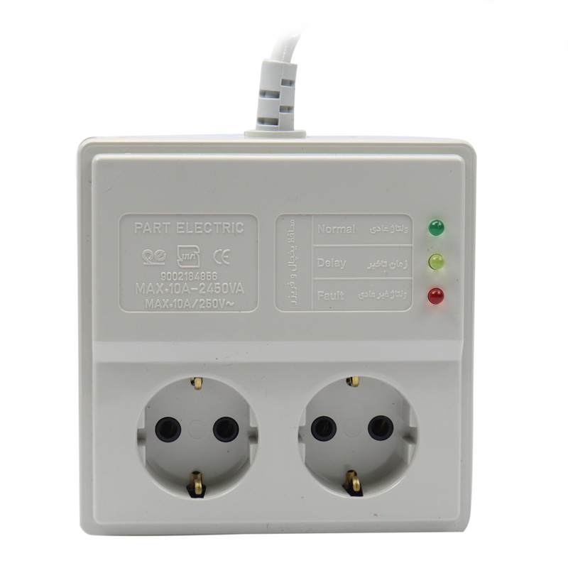 محافظ برق یخچال و فریزر 2 خانه پارت الکتریک PE 904 با کابل 5 متری