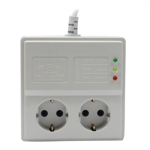 محافظ برق یخچال و فریزر 2 خانه پارت الکتریک PE 904 با کابل 5 متری