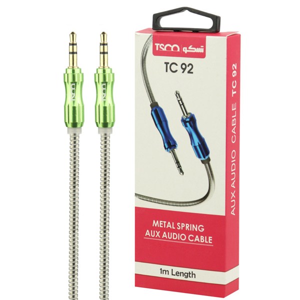کابل AUX فلزی تسکو TC92 طول 1 متر