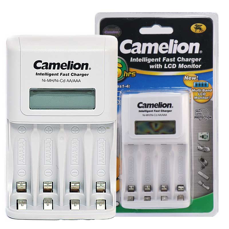 شارژر باتری کملیون BC-1012 چهار عددی LCD دار