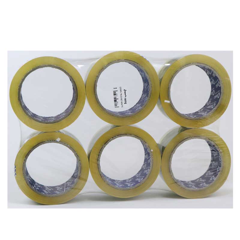 چسب پهن شیشه ای 5 سانتی متر 40 میکرون ناگو Super Crystal