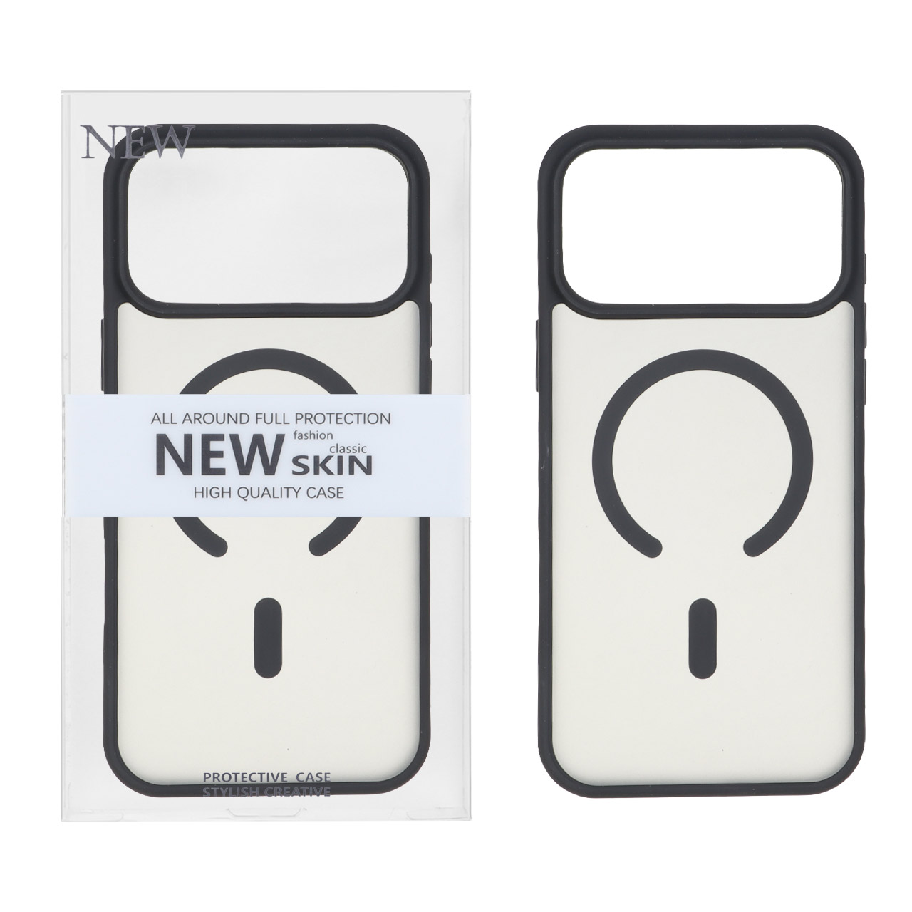 قاب New Skin مات Magsafe مدل Apple iPhone 17 Pro Max - مشکی (پک دار)