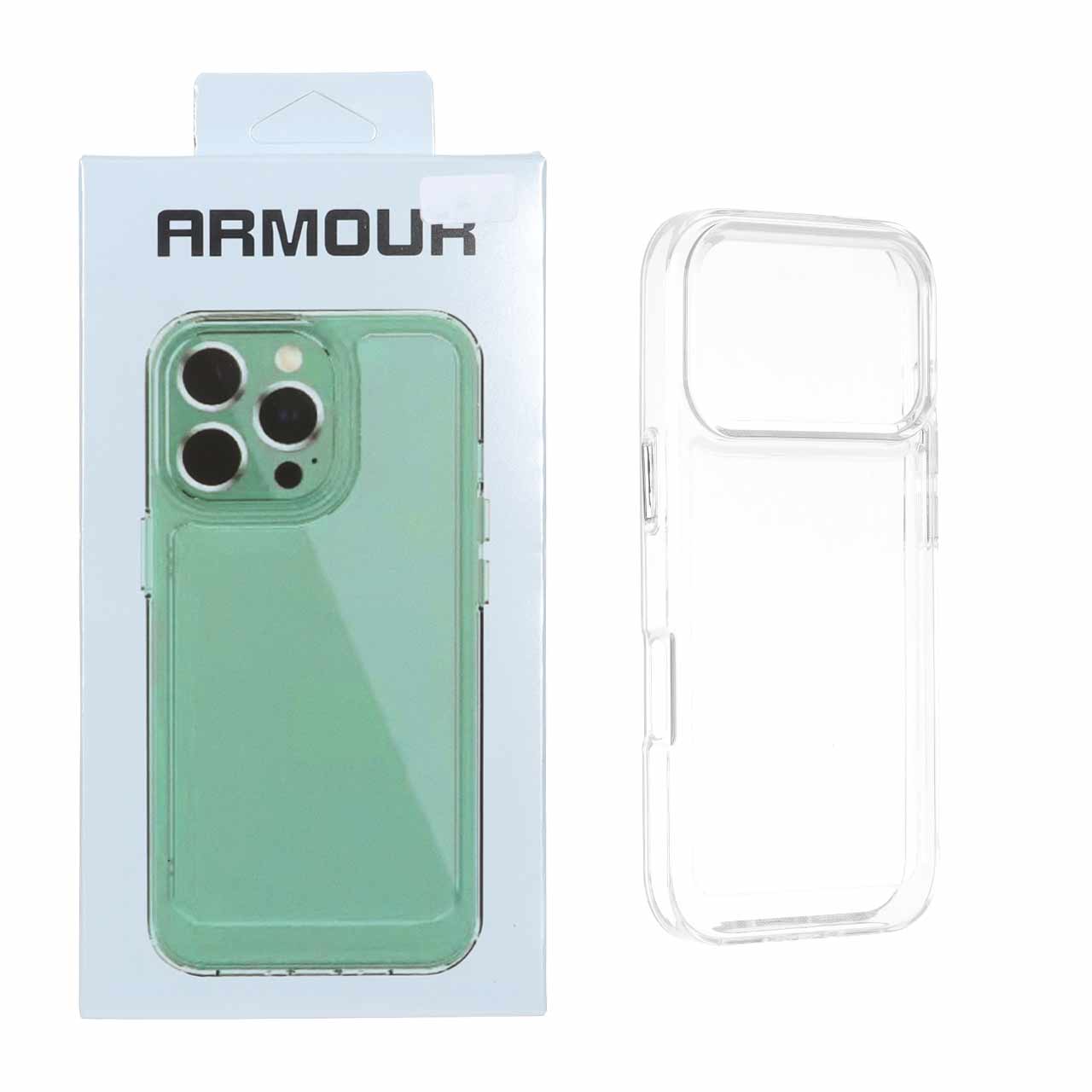 قاب Armour شفاف دور ژله ای Apple iPhone 17 Pro Max (پک دار) - VIN