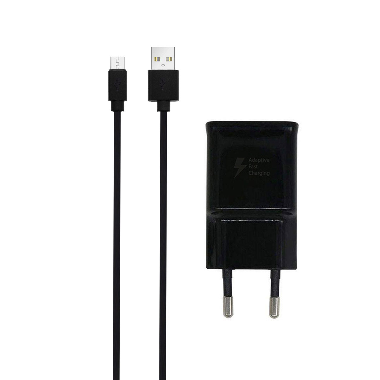 شارژر دیواری فست Samsung مدل EP-TA200 همراه کابل اندروید مشکی (گارانتی پارتیان پایا)