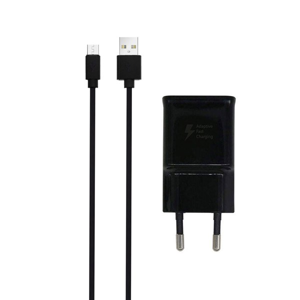 شارژر دیواری فست Samsung مدل EP-TA200 همراه کابل اندروید مشکی (گارانتی پارتیان پایا)