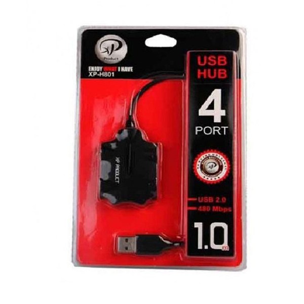 هاب 4 پورت USB2.0 ایکس پی پروداکت XP-H801C