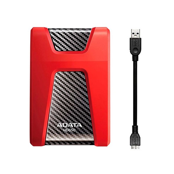هارد اکسترنال ADATA مدل Durable HD650 ظرفیت 2TB - قرمز (گارانتی شرکت آونگ)