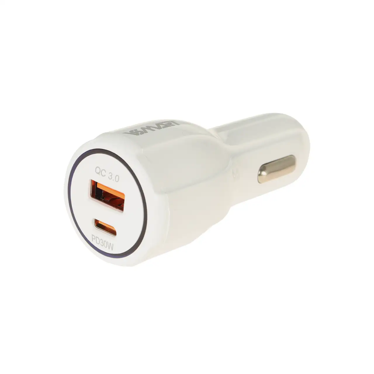 شارژر فندکی PD و فست دو پورت V-Smart مدل VS-17 55W - سفید - BSA