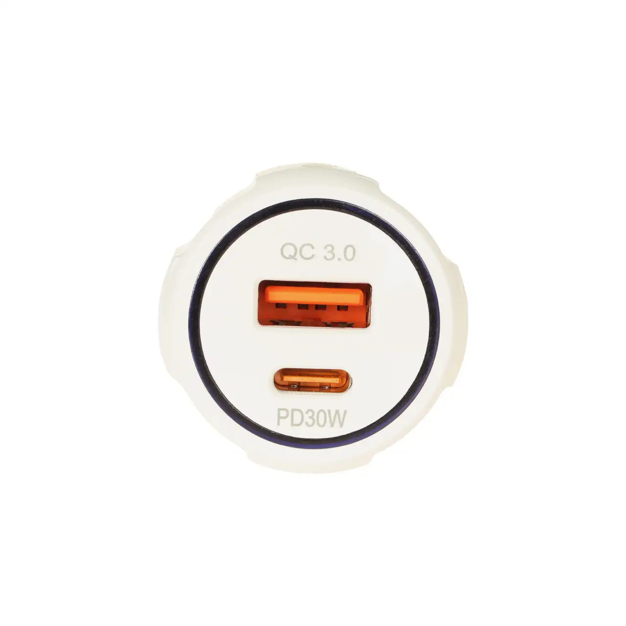 شارژر فندکی PD و فست دو پورت V-Smart مدل VS-17 55W - سفید - BSA