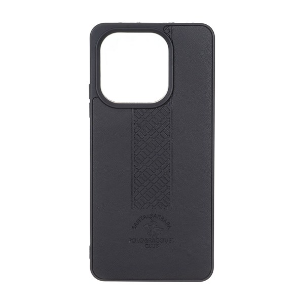 قاب طرح چرم Polo هاشور دار Xiaomi Redmi Note 13 4G - مشکی