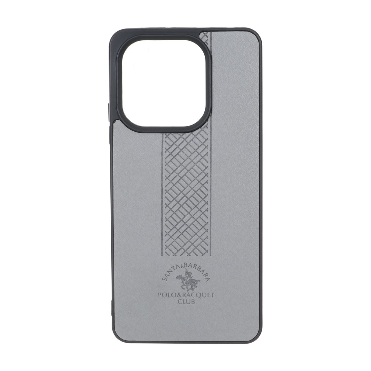 قاب طرح چرم Polo هاشور دار Xiaomi Redmi Note 13 4G - طوسی
