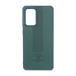 قاب طرح چرم Polo هاشور دار Samsung Galaxy A52 / A52s - سبز