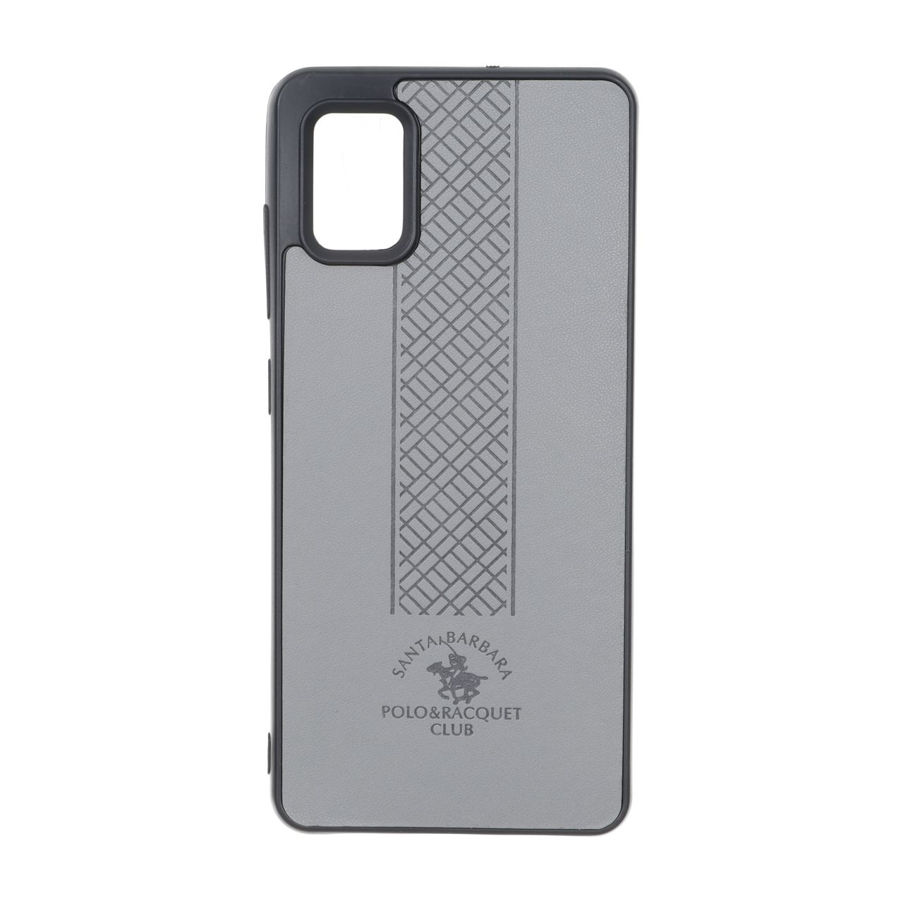 قاب طرح چرم Polo هاشور دار Samsung Galaxy A51 / M40s - طوسی