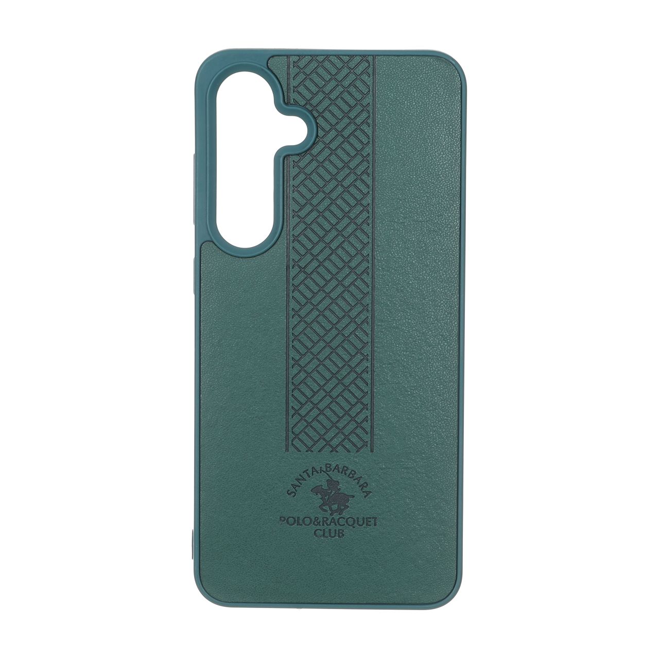 قاب طرح چرم Polo هاشور دار Samsung Galaxy S24 FE - سبز