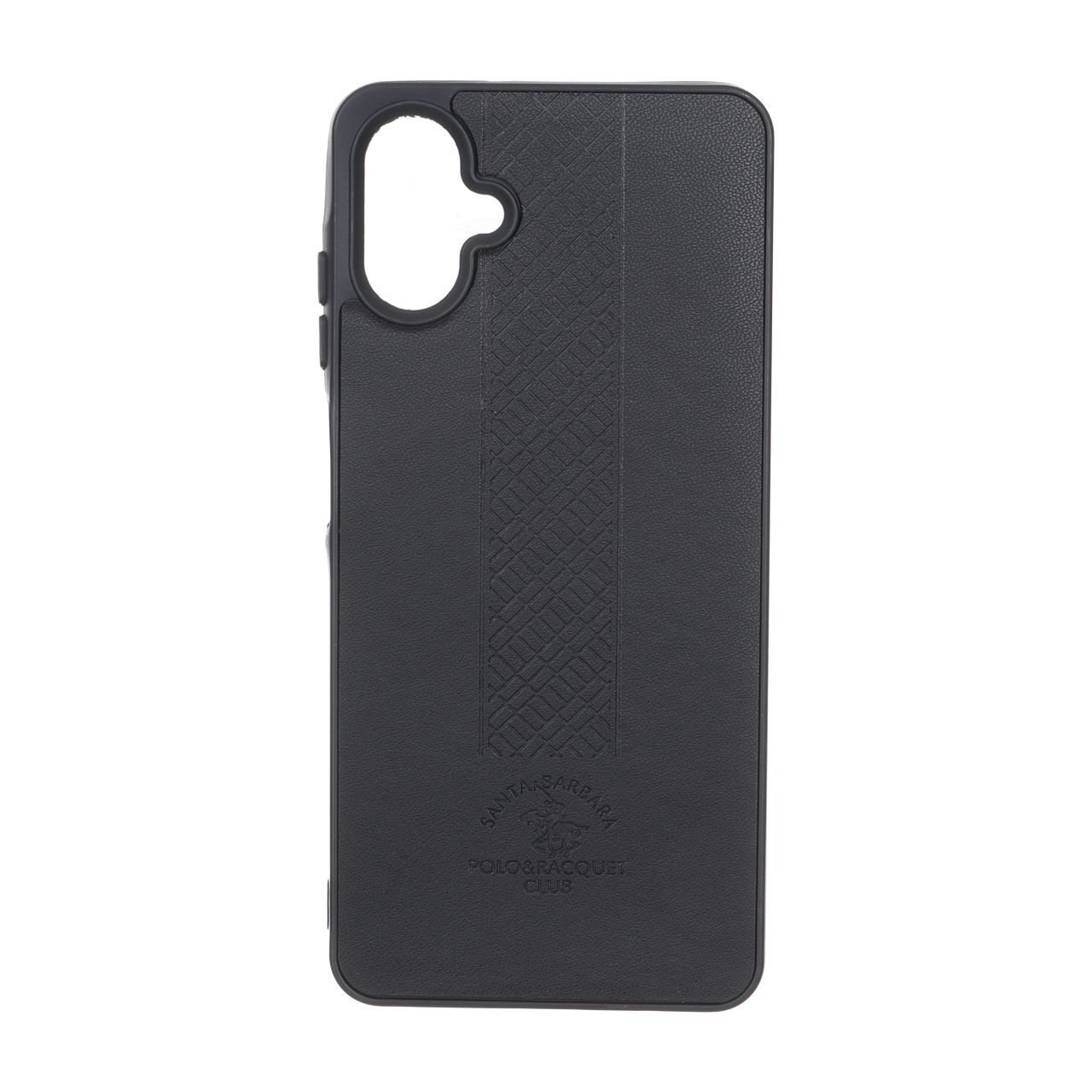 قاب طرح چرم Polo هاشور دار Samsung Galaxy A06 - مشکی