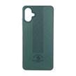 قاب طرح چرم Polo هاشور دار Samsung Galaxy A06 - سبز