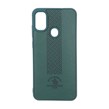 قاب طرح چرم Polo هاشور دار Samsung Galaxy A11 / M11 - سبز