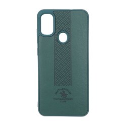 قاب طرح چرم Polo هاشور دار Samsung Galaxy A11 / M11 - سبز