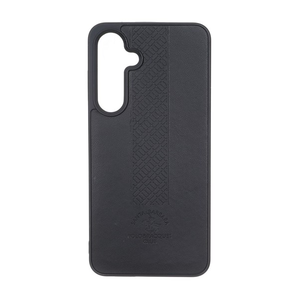 قاب طرح چرم Polo هاشور دار Samsung Galaxy A05s - مشکی