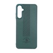 قاب طرح چرم Polo هاشور دار Samsung Galaxy A05s - سبز