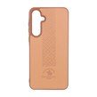 قاب طرح چرم Polo هاشور دار Samsung Galaxy A35 / A55 - عسلی