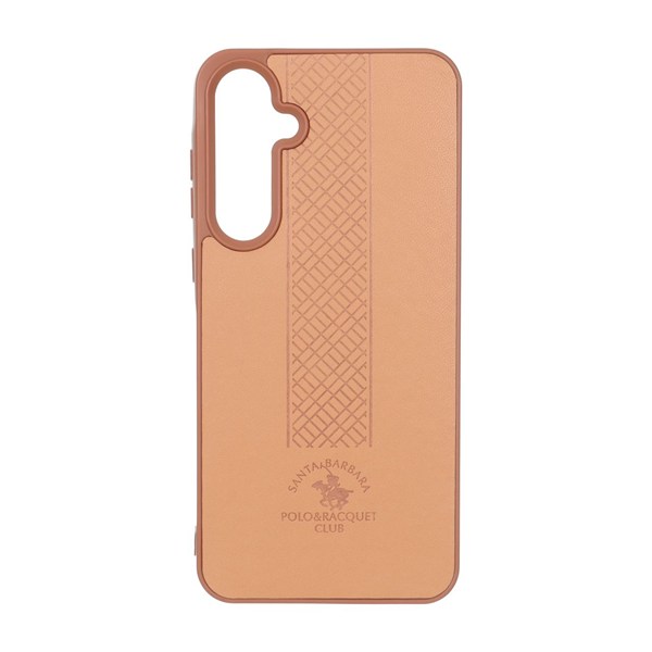 قاب طرح چرم Polo هاشور دار Samsung Galaxy A35 / A55 - عسلی