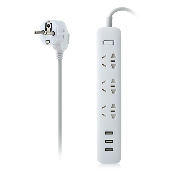 محافظ برق 3 خانه شیائومی Xiaomi XMCXB01QM + پورت شارژر