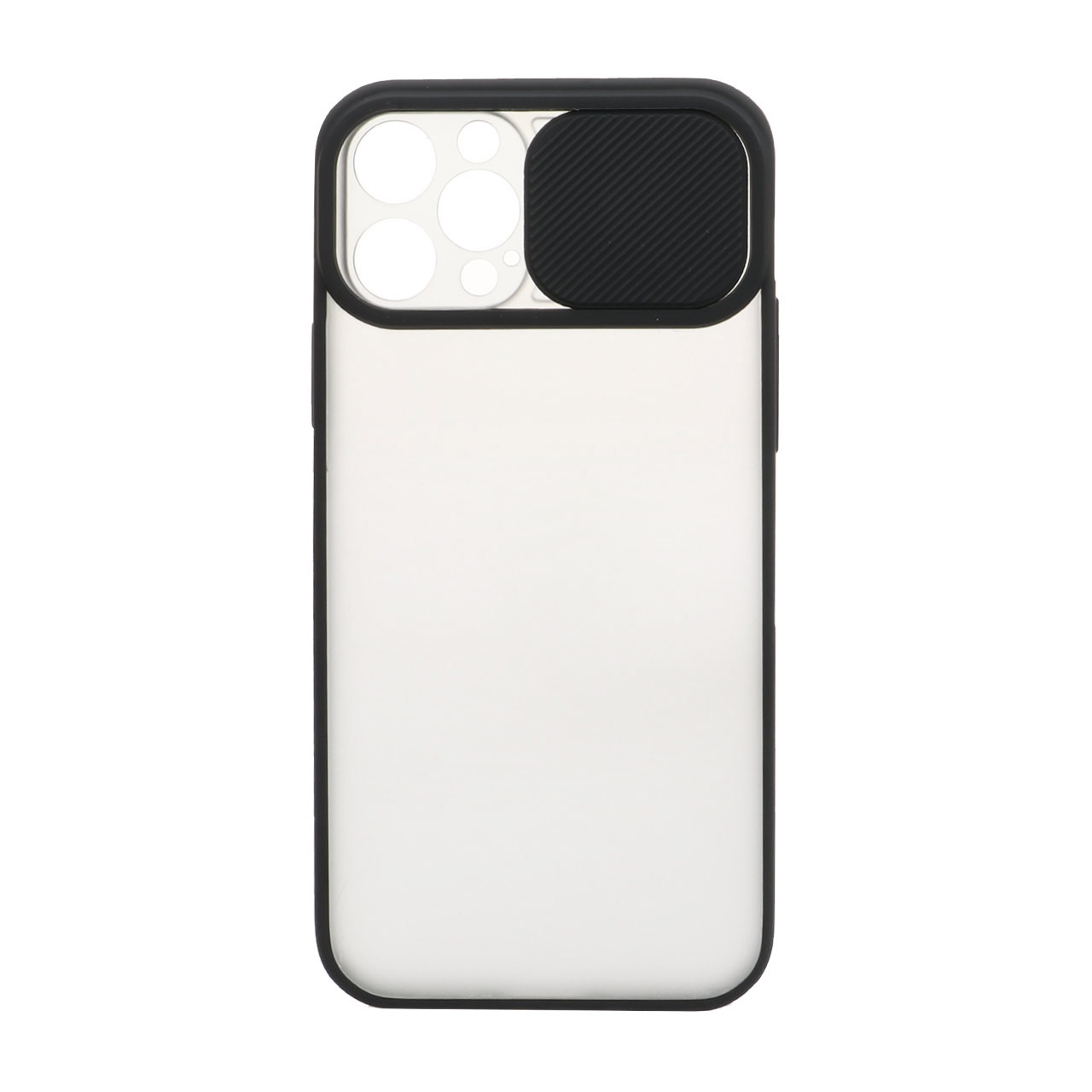 قاب مات محافظ لنزدار کشویی Apple iPhone 12 Pro-مشکی