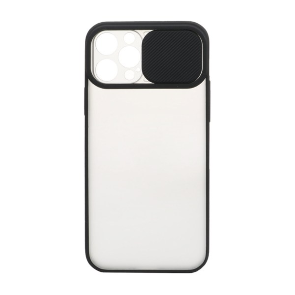 قاب مات محافظ لنزدار کشویی Apple iPhone 12 Pro-مشکی
