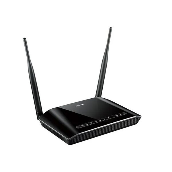 مودم D-Link DSL-2750E Wireless N300 ADSL2+ Modem Router - مشکی (یکساله شرکتی)