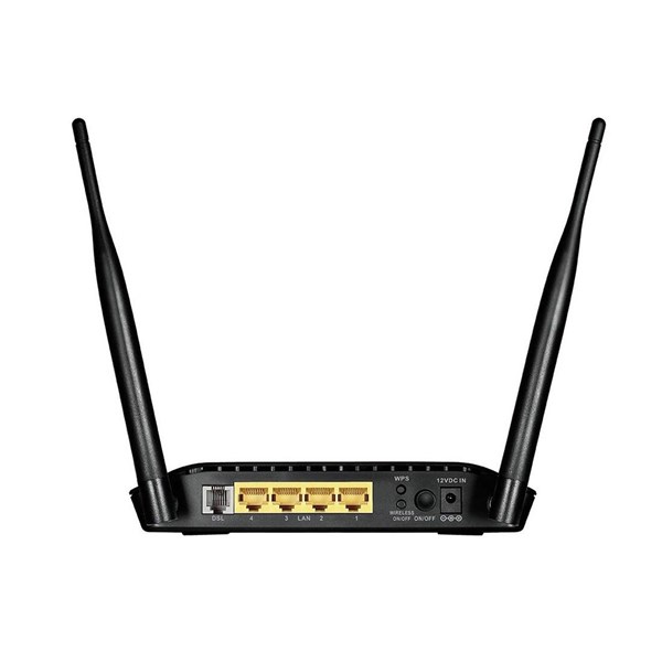 مودم D-Link DSL-2750E Wireless N300 ADSL2+ Modem Router - مشکی (یکساله شرکتی)