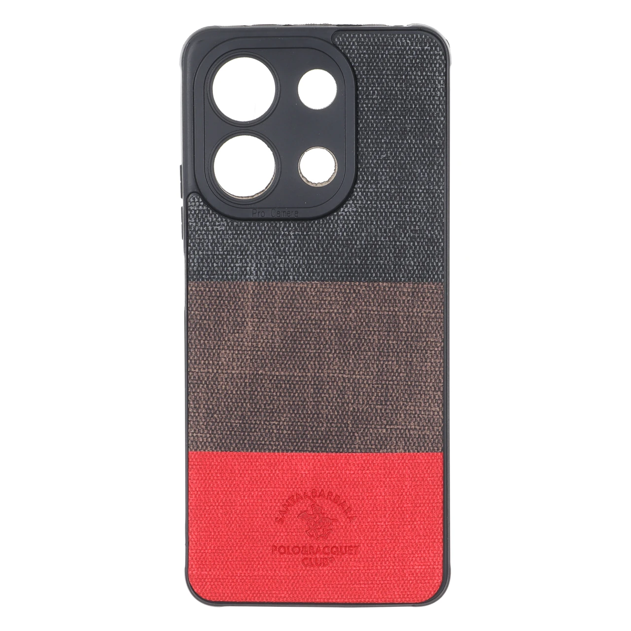 قاب Santa Barbara طرح پارچه ای سه رنگ Xiaomi Redmi Note 13 4G - کد 41
