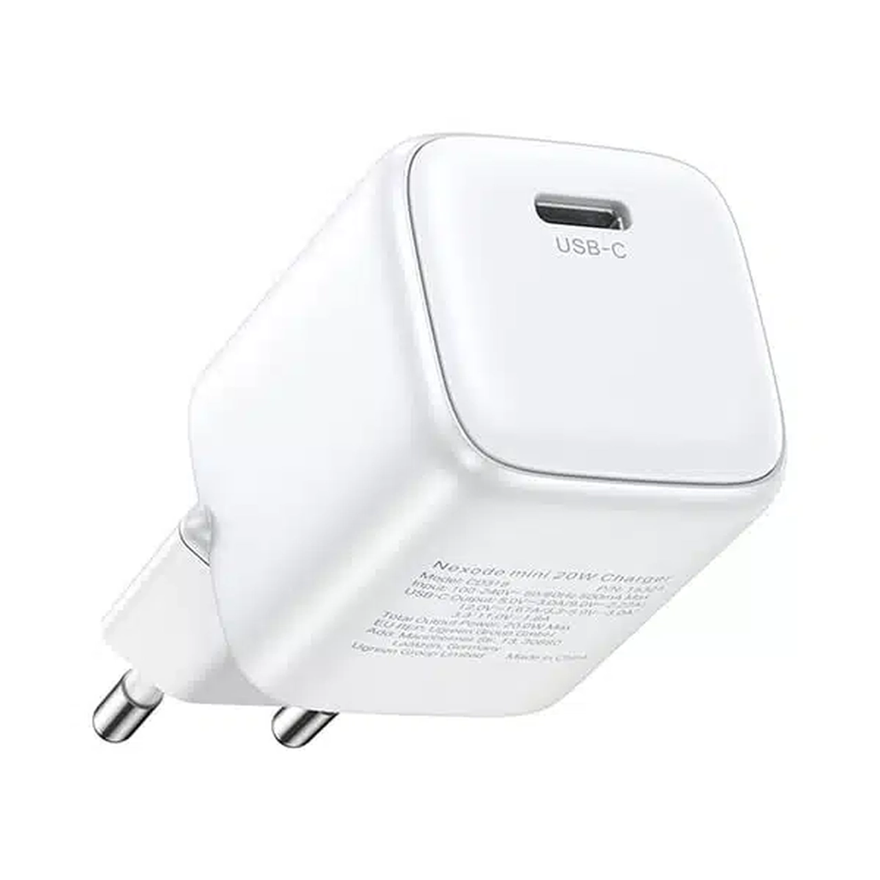 شارژر دیواری PD و فست تک پورت UGREEN مدل Nexode CD318 20W - سفید (گارانتی 18 ماهه آسان پیشرو)(15324)