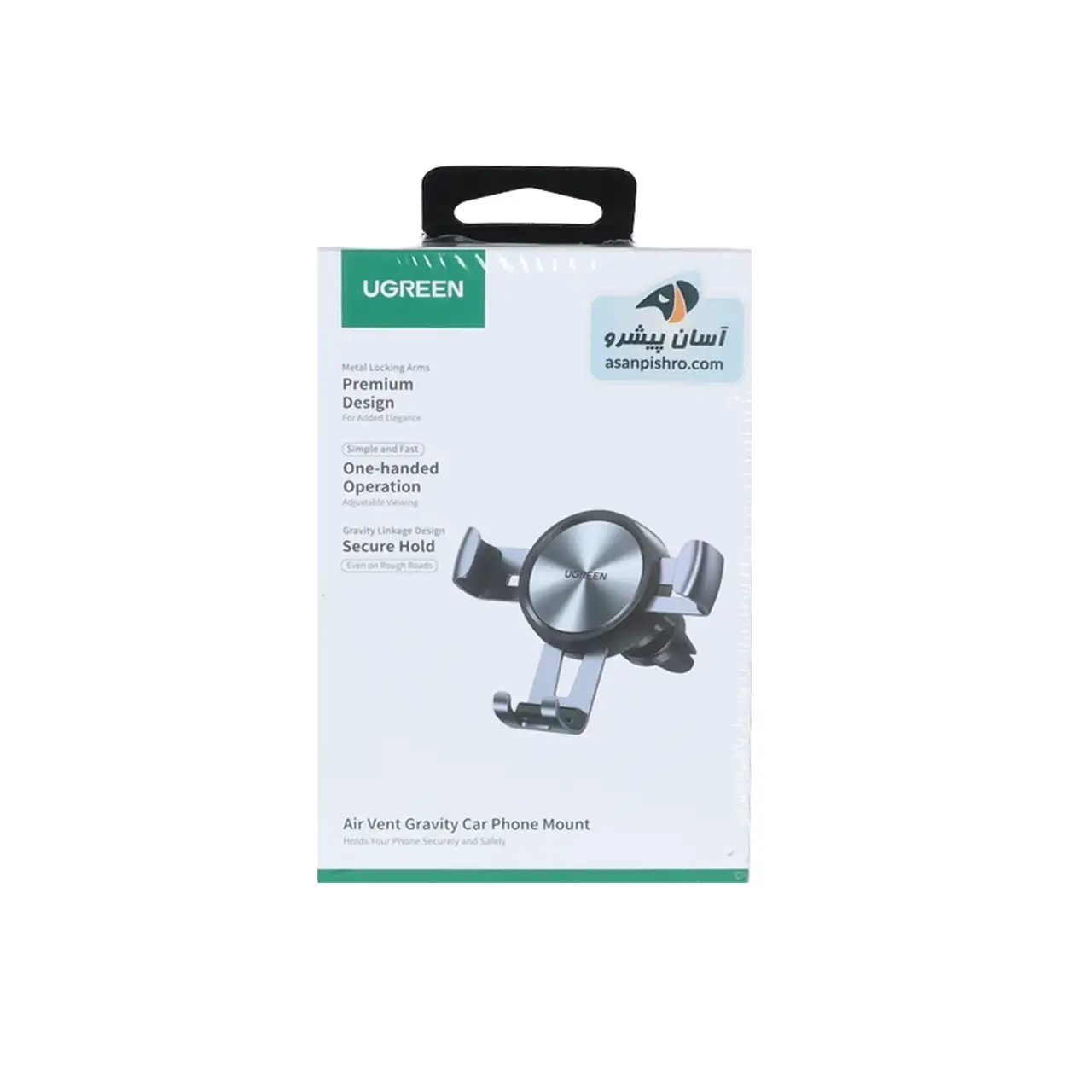 هولدر گوشی موبایل دریچه کولری UGREEN مدل LP130 - مشکی(50564)