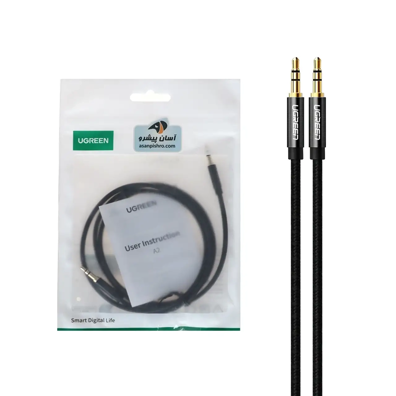کابل UGREEN Aux مدل 50361 - مشکی(50361)