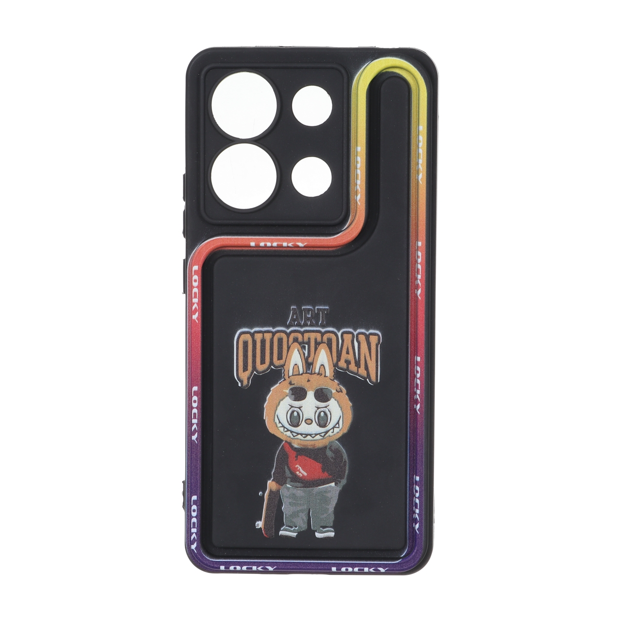 قاب Solid Case منحنی LUCKY طرح دار Xiaomi Redmi Note 13 4G - کد 341