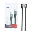 کابل شارژ فست Nitu Type-C To Lightning مدل NC395 27W - مشکی (گارانتی12 ماهه تعویض نیکان همراه)