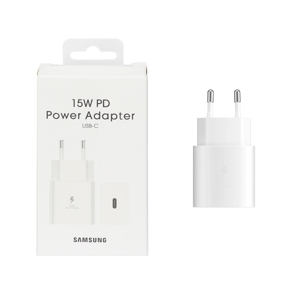 شارژر دیواری فست و PD تک پورت SAMSUNG مدل T1510 15W - سفید کد 1 (گارانتی شش ماهه نیکان همراه)
