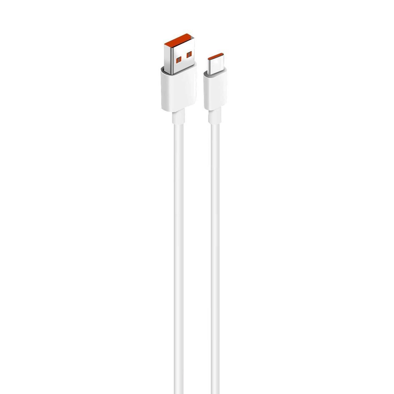 کابل شارژ فست Xiaomi Type-C 6A مدل - سفید (گارانتی شش ماهه نیکان همراه)