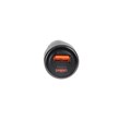 شارژر فندکی PD و فست دو پورت +Lindos مدل CR-10 83W به همراه کابل شارژ Type-C To Lightning - مشکی (گارانتی تعویض یکساله شرکتی)