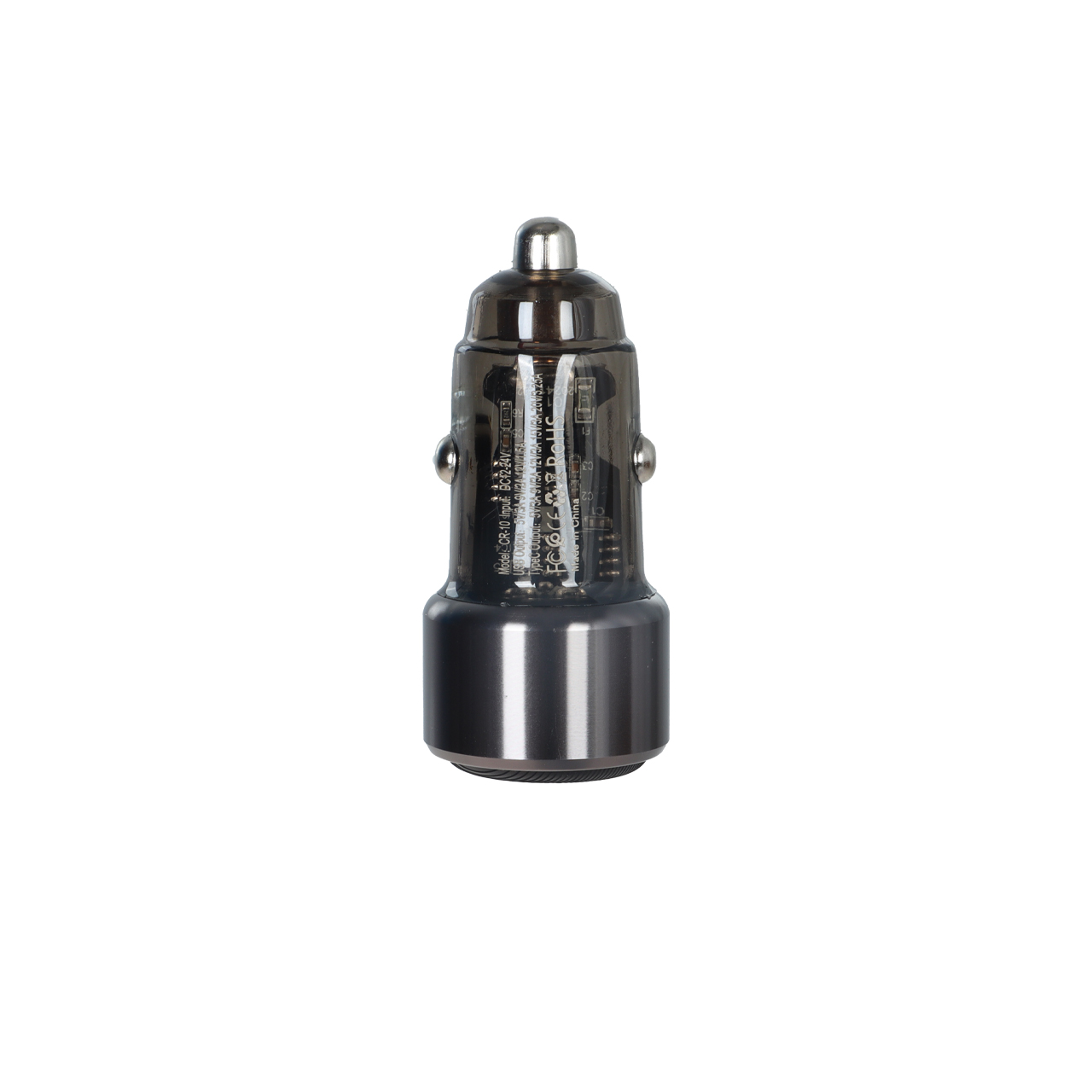 شارژر فندکی PD و فست دو پورت +Lindos مدل CR-10 83W به همراه کابل شارژ Type-C To Lightning - مشکی (گارانتی تعویض یکساله شرکتی)