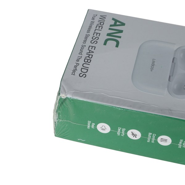 ایرفون بی سیم +Lindos مدل BL-40 ANC - سفید (پک ضعیف) (گارانتی تعویض یکساله شرکتی)