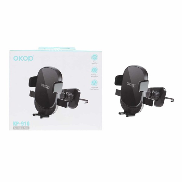 هولدر گوشی موبایل دریچه کولری Okop مدل KP-910 - مشکی