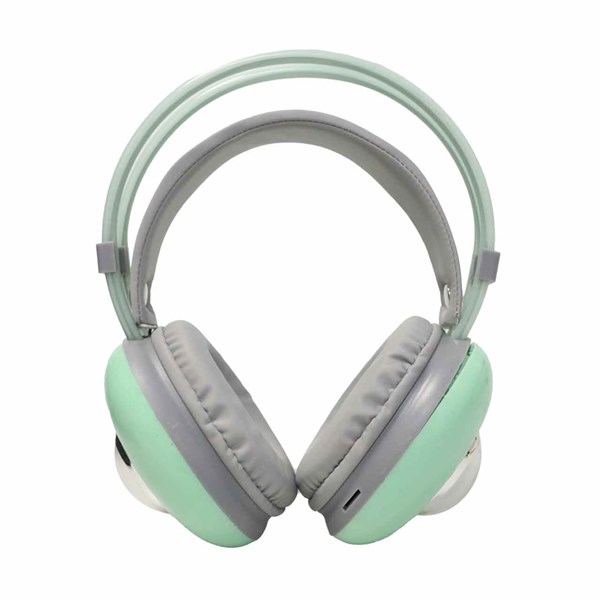 هدفون فانتزی بی سیم Kuromi مدل AH-980Y - طوسی سبز (پک ضعیف)
