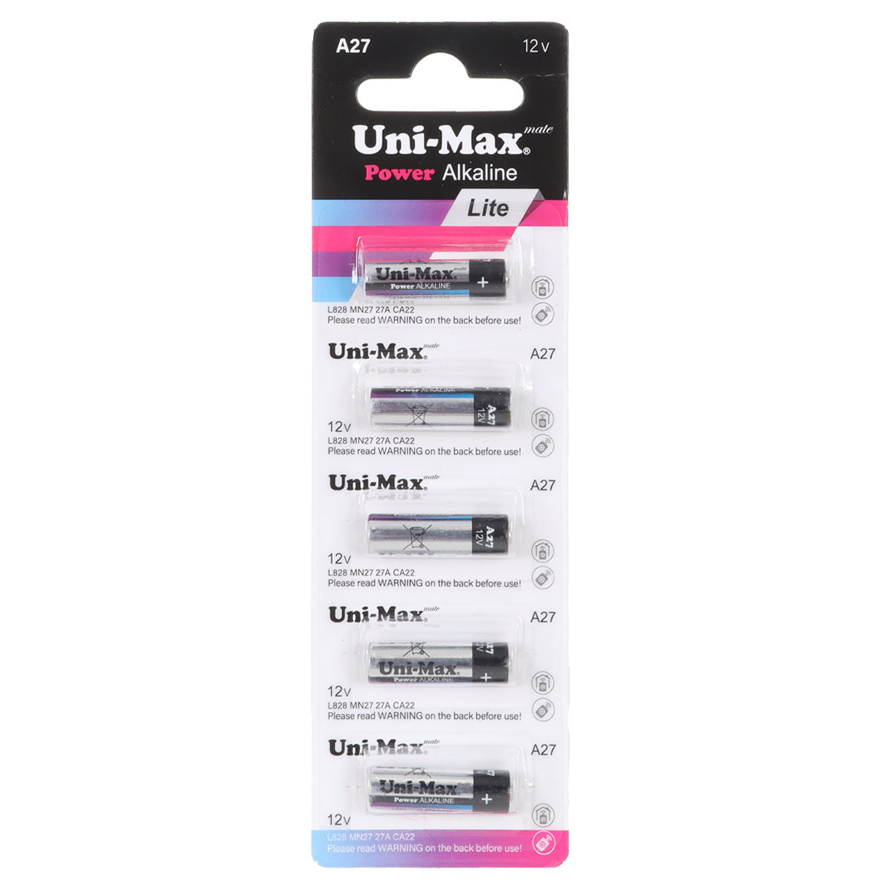باتری ریموت کنترل Uni-Max Alkaline مدل A27 (بسته 5 عددی)