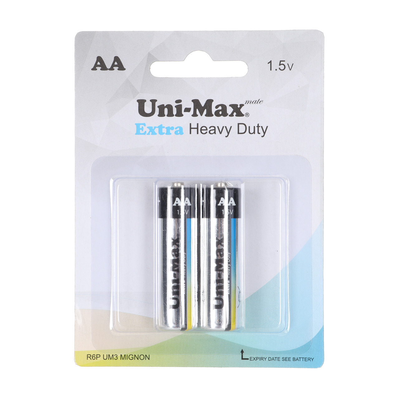 باتری قلم Uni-Max AA مدل Extra Heavy Duty R6P (بسته 2 عددی)