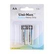 باتری قلم Uni-Max AA مدل Extra Heavy Duty R6P (بسته 2 عددی)