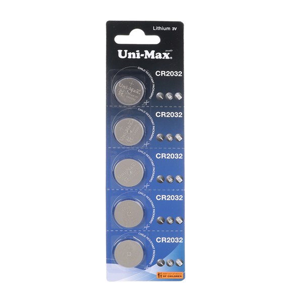 باتری سکه ای Uni-Max مدل CR2032 (بسته 5 عددی)