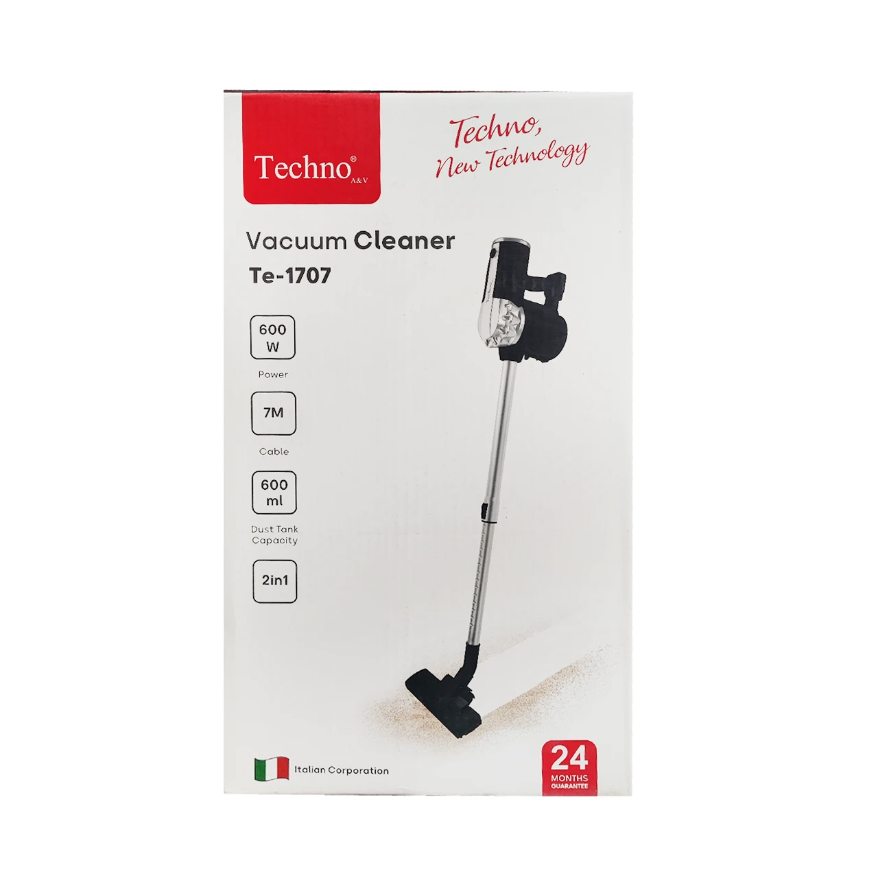 جاروبرقی عصایی Techno مدل Te-1707 600W - مشکی