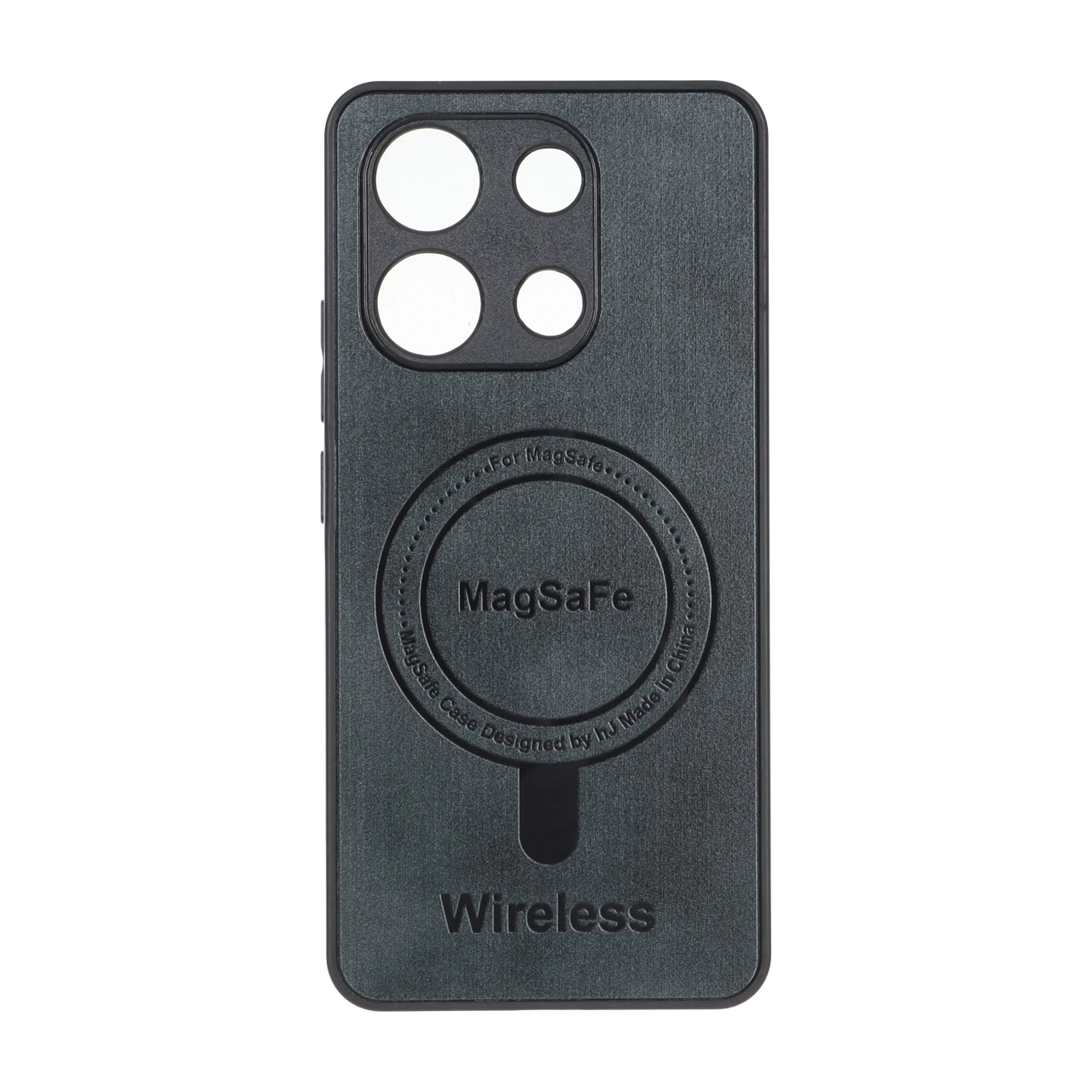 قاب Wireless طرح مگ سیف محافظ لنز برجسته Xiaomi Redmi Note 13 4G - سبز تیره